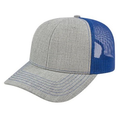 Cap America® Blended Wool Acrylic Cap w/Mesh Back