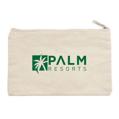 12 oz. Canvas Zippered Pouch