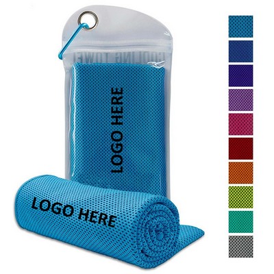 Microfiber Quick Dry Cooling Towel With Carabiner