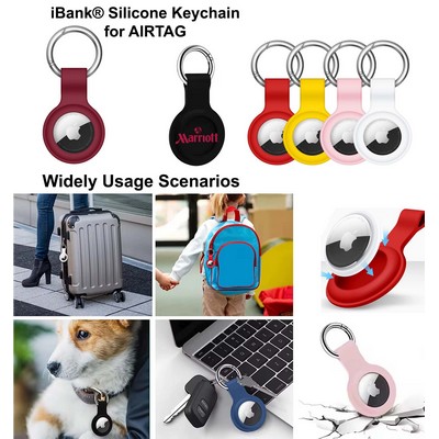 iBank ® AirTag-Compatible Silicone Keychain