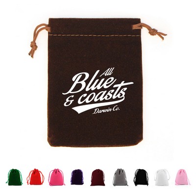 Velvet Drawstring Cinch Pouch