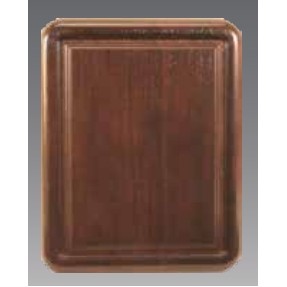 Classic Walnut-Cocoa Bean Plaque - 9" x 11"