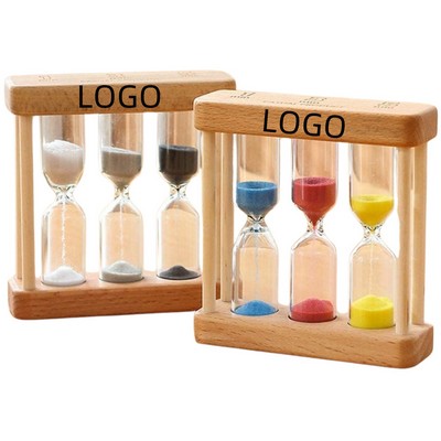 1/3/5 Minute Wooden Sand Glass Hourglass Timer