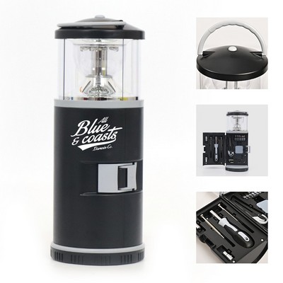 LED Camping Lantern with Flashlight Tools Kit