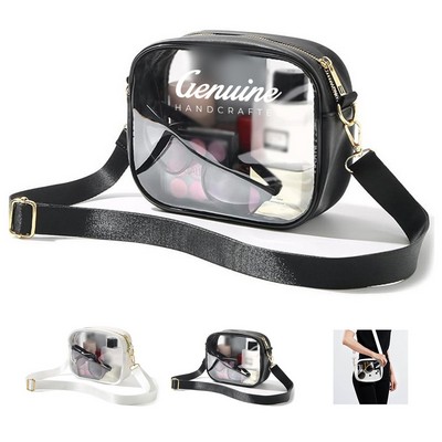 Stylish Clear PVC Crossbody Bag