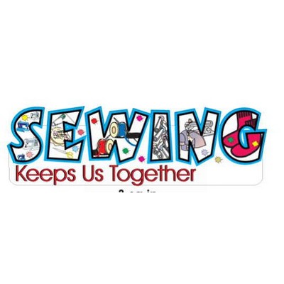 Sewing Slogan Executive Magnet w/ Full Magnetic Back (2 Square Inch)