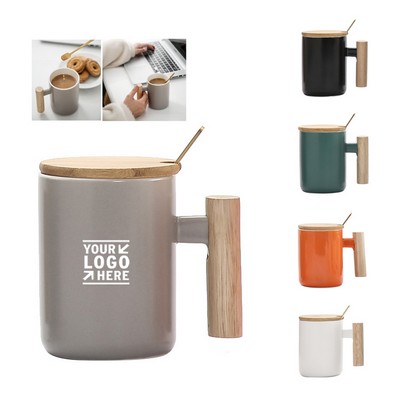 Wooden Handle Coffee Mug