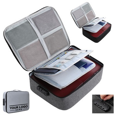 Fireproof Document Organizer with Lock
