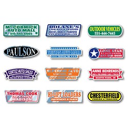 Chrome Domed Auto Decal