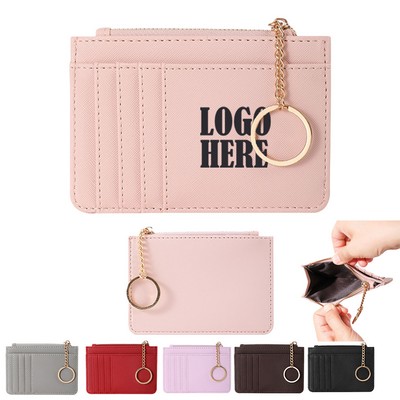 Zipper Wallet Card Holder