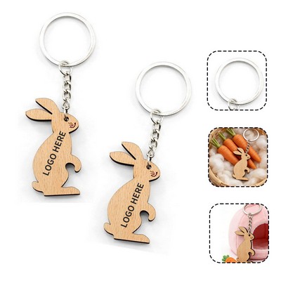 Bunny Timber Keyring