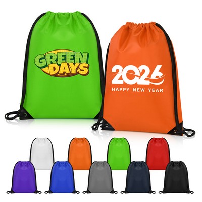 420D Heavy Duty Drawstring Backpack (Ocean)