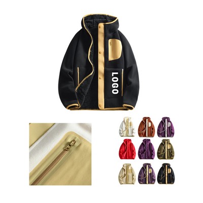Windproof Wool Blend Outdoor Coat