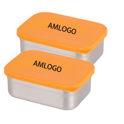 Leak-Proof Stainless Steel Lunch Container with Silicone Seal