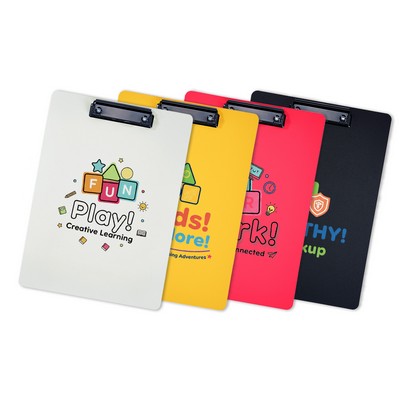 Letter Size Full-Color Plastic Clipboard