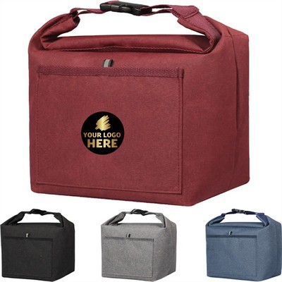 Insulated Wide-Mouth Cooler Lunch Tote