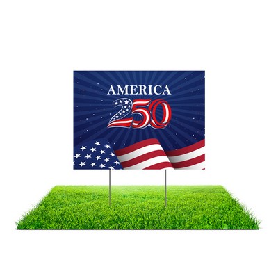 Economy Yard Signs with Metal Stakes