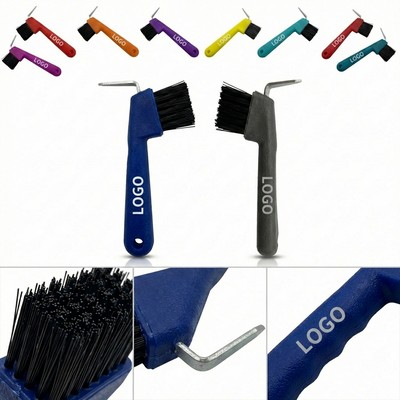 Durable One-Handed Plastic Hoof Brush for Stable Grooming and Maintenance