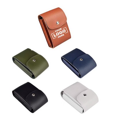 Durable Waterproof PU Leather Tech Organizer Pouch