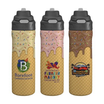 Pop Up 24 Oz. Recycled Ice Cream Bottle