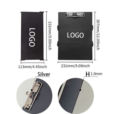 Aluminum Alloy Foldable 3-Fold Writing Clipboard Portable Pad