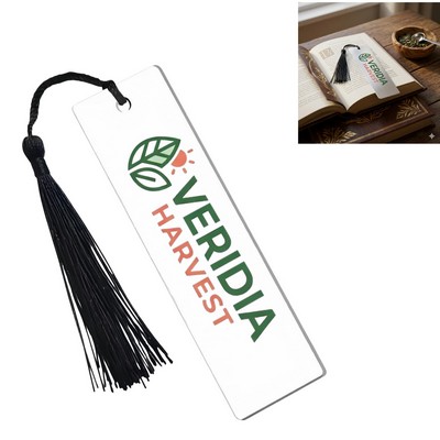Transparent Acrylic Bookmark With Tassels