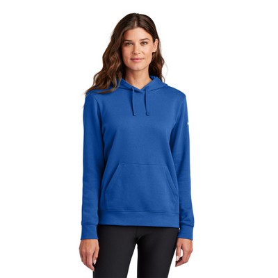 Nike Women's Club Fleece Pullover Hoodie with Sleeve Swoosh