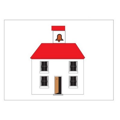 School House Rectangle Metal Photo Magnet (2"x3")