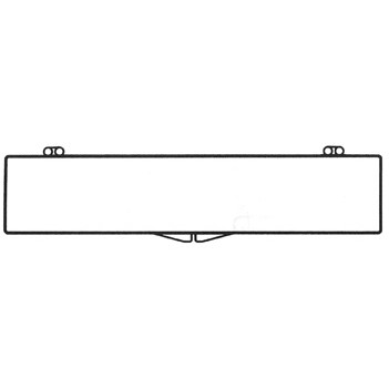 Rigid Clear Hinged Plastic Box (7 1/2"x1 1/2"x1/2")