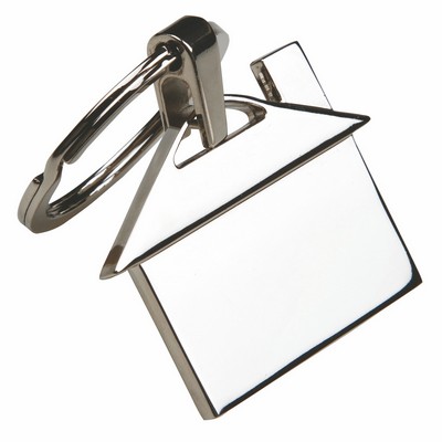 Metal House Keychain