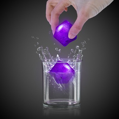 Purple Lited LED Ice Cube(Blank)