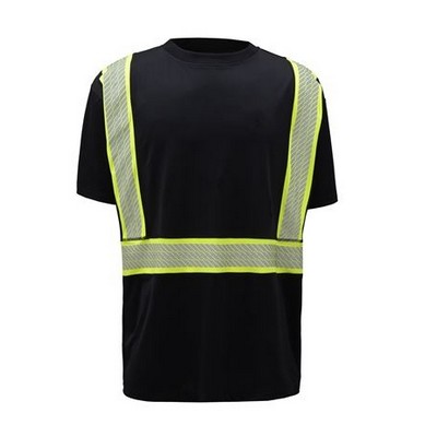 Non-ANSI ONYX Anti-Snag Black T-Shirt w/Segment Tape