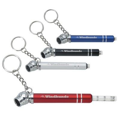 Good Value™ Mini Double Ring Tire Pressure Gauge
