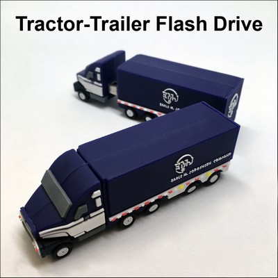 Tractor-Trailer Flash Drive - 4GB Memory
