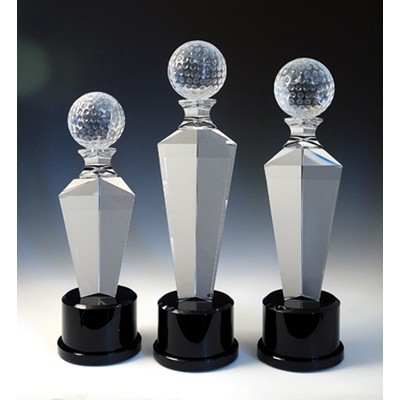 Golf Optical Crystal Award/Trophy 12"H - Variant A