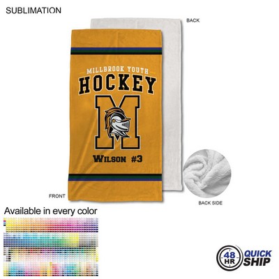 48 Hr Quick Ship - Team Blanket in Plush and cozy Mink Flannel Fleece, Stadium Size (30"x60")