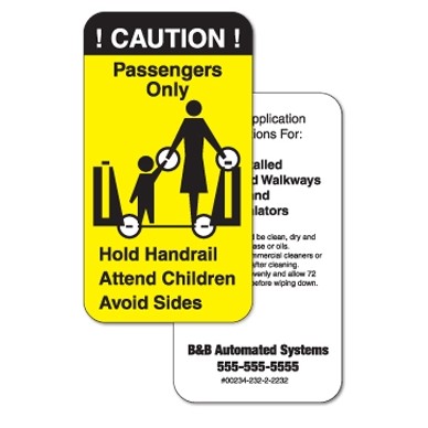 Tuf-Cal™ Yellow Vinyl Overlaminated Decal (6 to 10 Square Inches)
