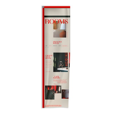 9'X28" Nylon Digital Custom Tower Flag