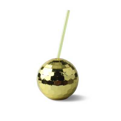 20 Oz. Disco Ball Cup With Straw