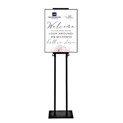 Metal Retail Stand With 2-24X36 Foamboard Signs