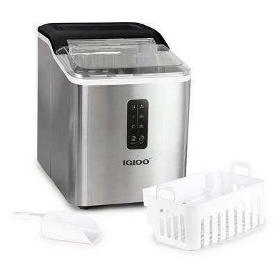 Igloo 26 Lb. Automatic Self-Cleaning Stainless Steel Ice Maker