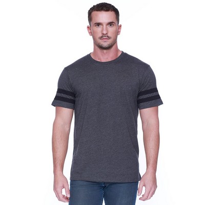 Startee Apparel CVC Stripe Varsity Tee