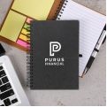 Bonded Leather Spiral Notebook W/FSC® Recycled Paper (5" x 7")