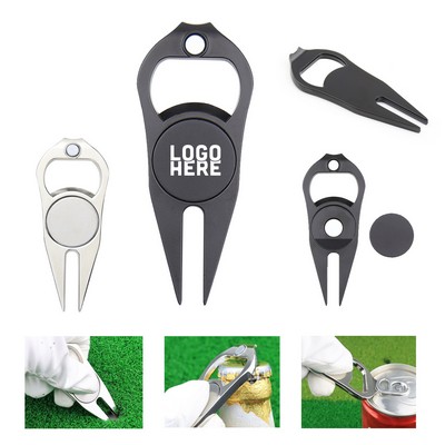 3" 1 Divot Repair Tool Bottle Opener