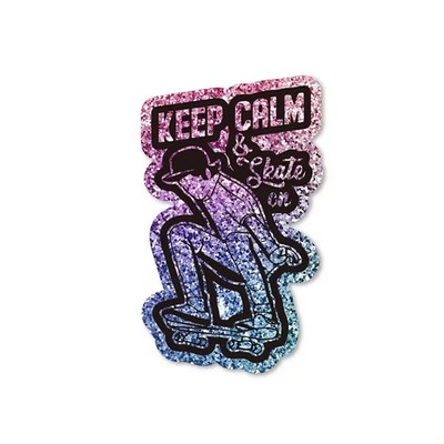 5" Glitter Stickers