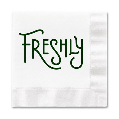 3-Ply White Dinner Napkin - 1/4 Fold, FSC® Certified - High Line