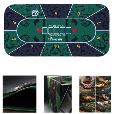 Rubber Poker Table Mat