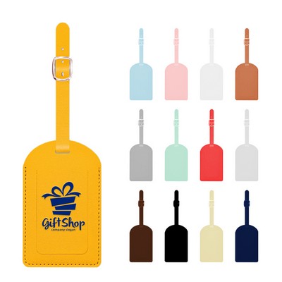 Premium Leather Luggage Bag Tag