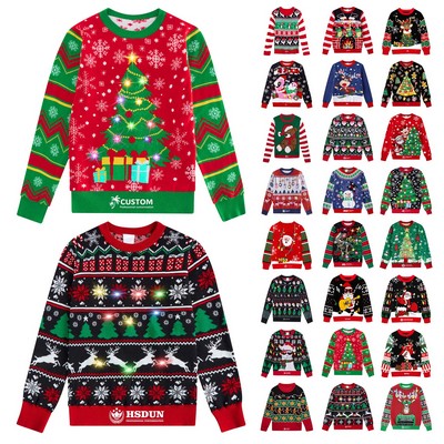 Completely Custom 100% Acrylic Jacquard Knitted Sweater