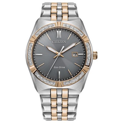 Citizen Men's Corso Stainless Steel Bracelet Watch Gray Dial
